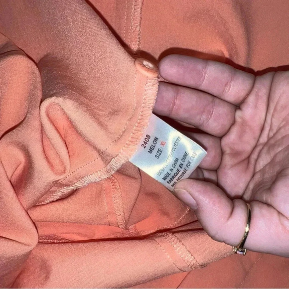 Womens Woolrich Button Up Top Size Extra Large Coral / Orange Color Lightweight - Picture 6 of 11